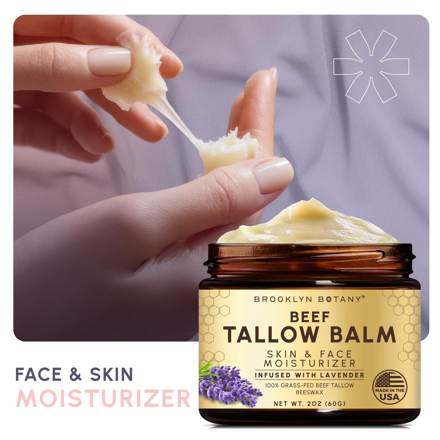Premium paraben free nighttime balm for face and body skin softening