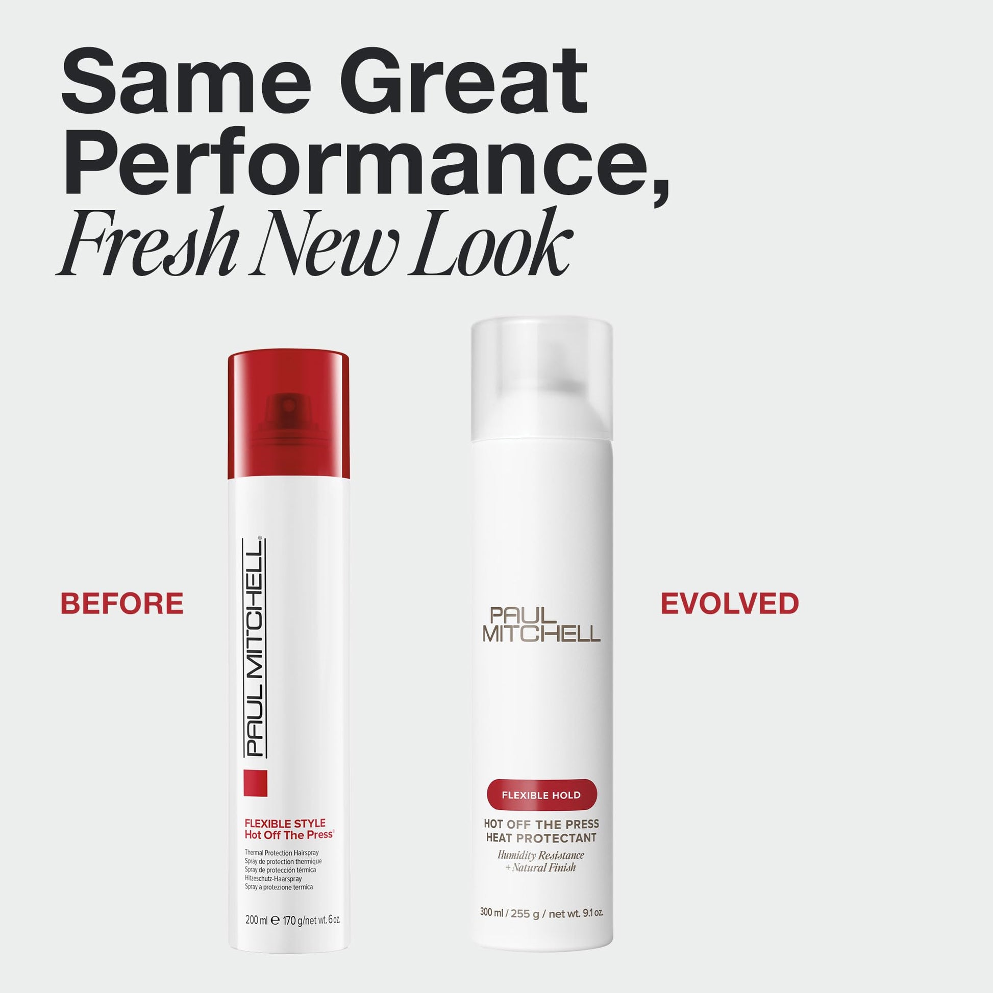 Paul Mitchell heat protectant spray label details and size