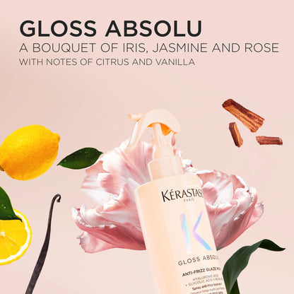 Professional hair styling spray by Kerastase for long hair
