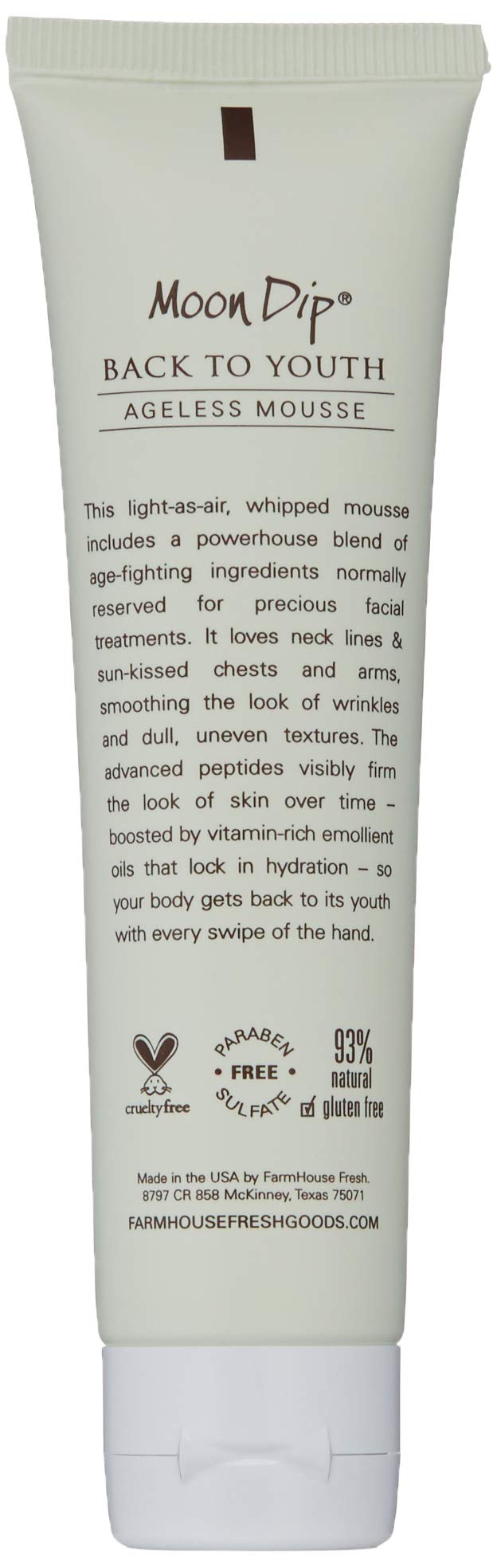 FarmHouse Fresh Moon Dip Back to Youth cream ingredients label