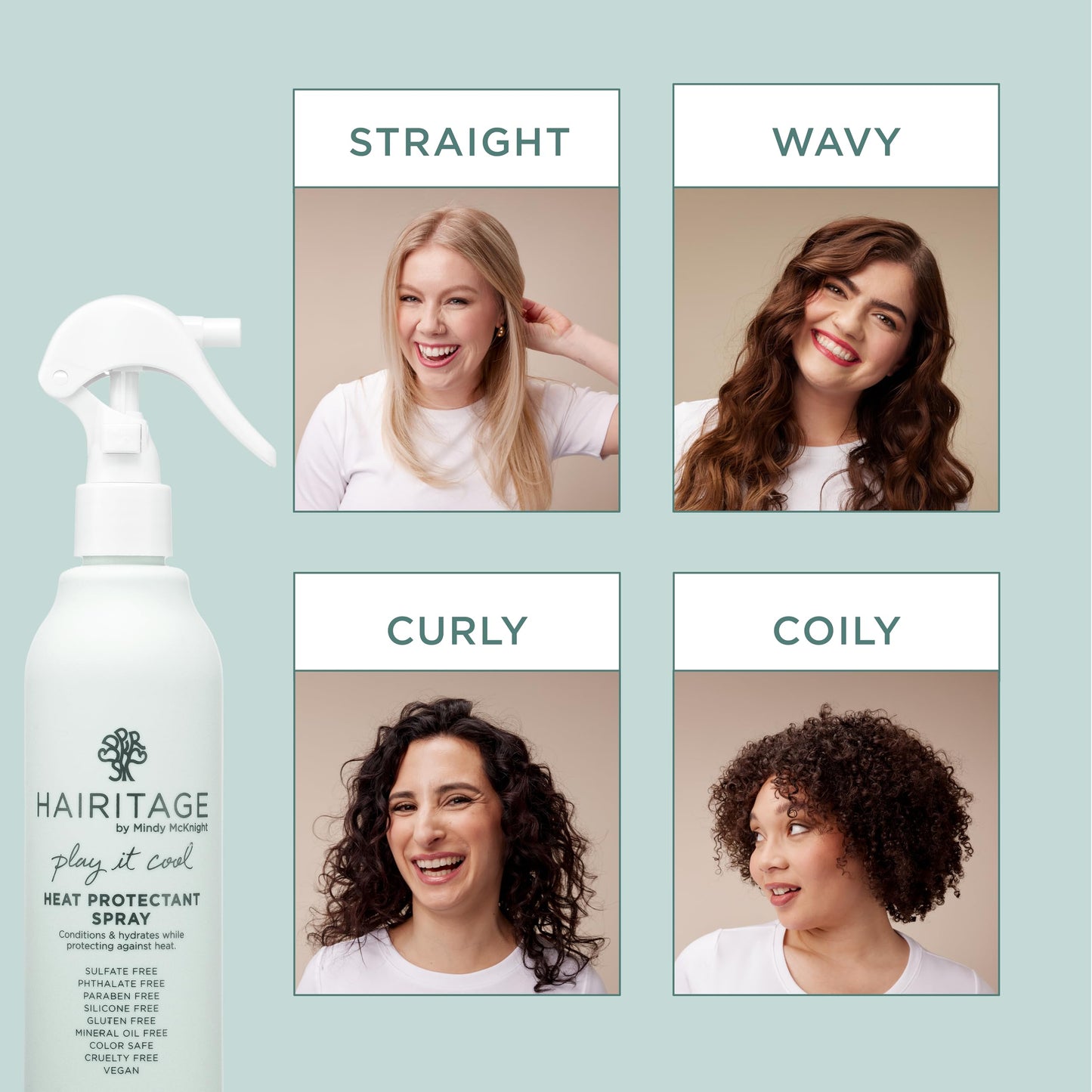 Hairitage hair styling spray application nozzle close up