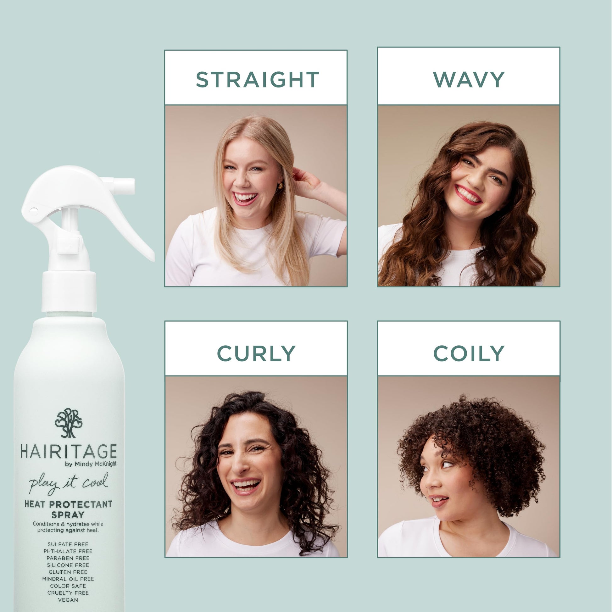 Hairitage hair styling spray application nozzle close up