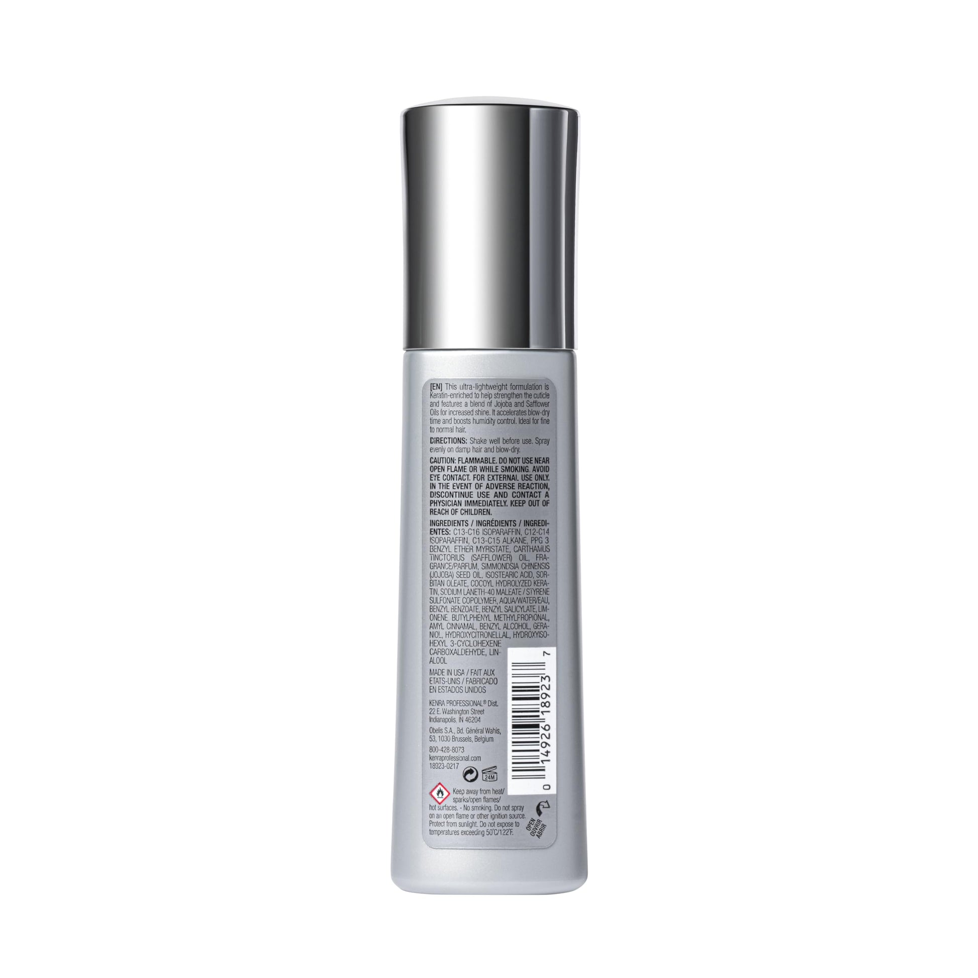 Kenra Professional hair care bottle cap and nozzle detail
