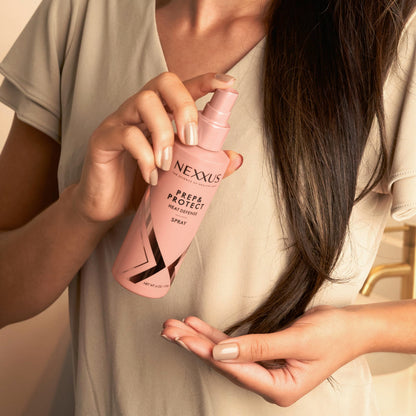 Nexxus hair care styling spray for humidity control