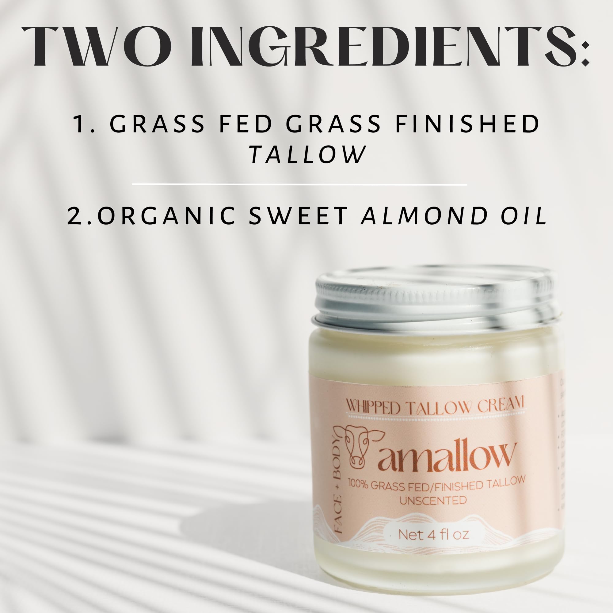 Amallow 4 fluid ounces whipped skincare cream texture view