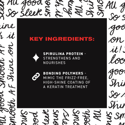 Back of IGK Good Behavior bottle showing ingredients and usage