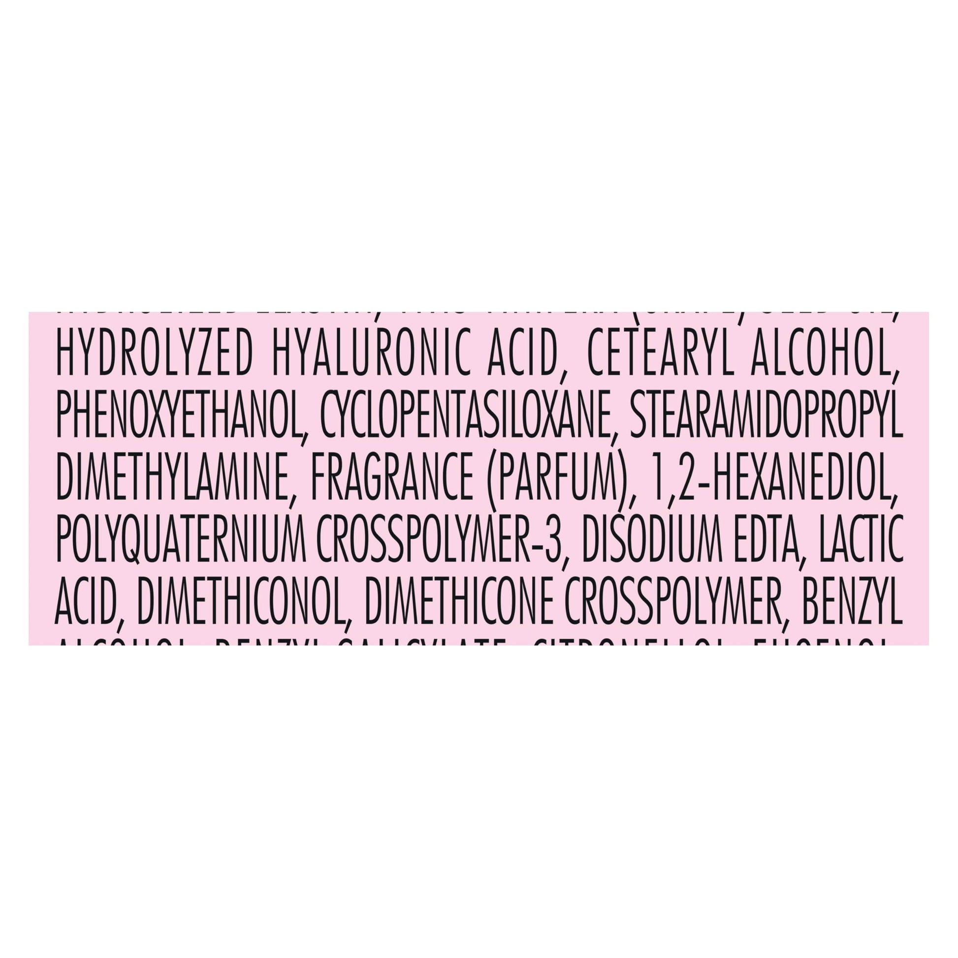 Back label view of Nexxus Prep and Protect hair care spray
