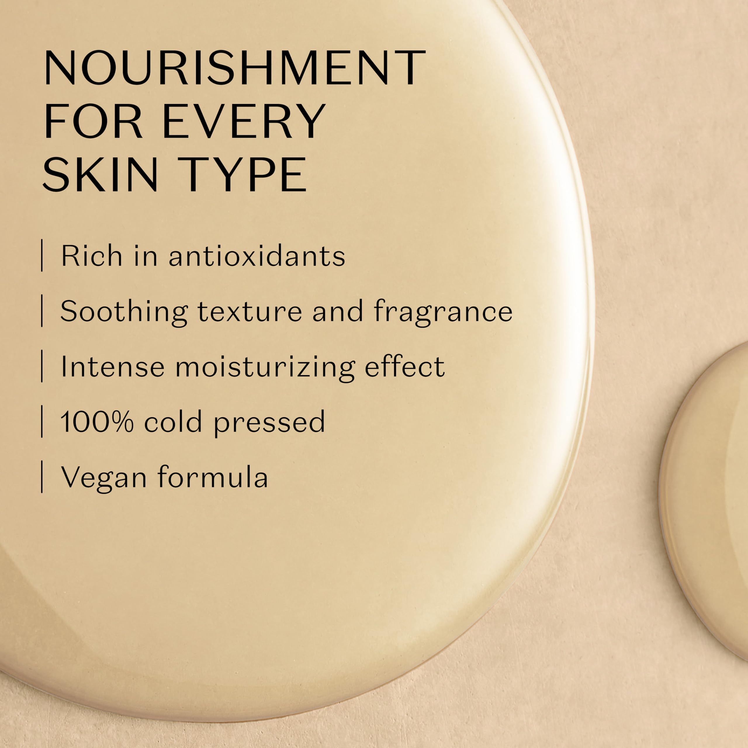 Close up of Nativa SPA body oil packaging and logo