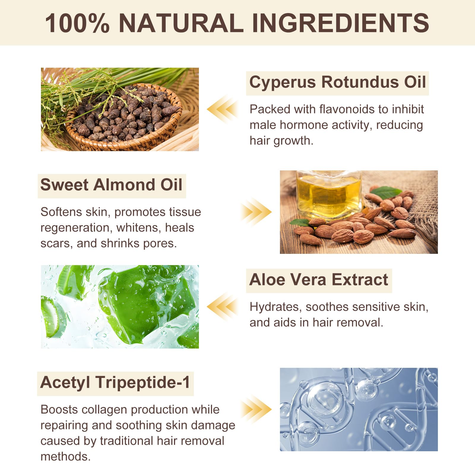 Texture demonstration of Cyperus Rotundus soothing skin oil.