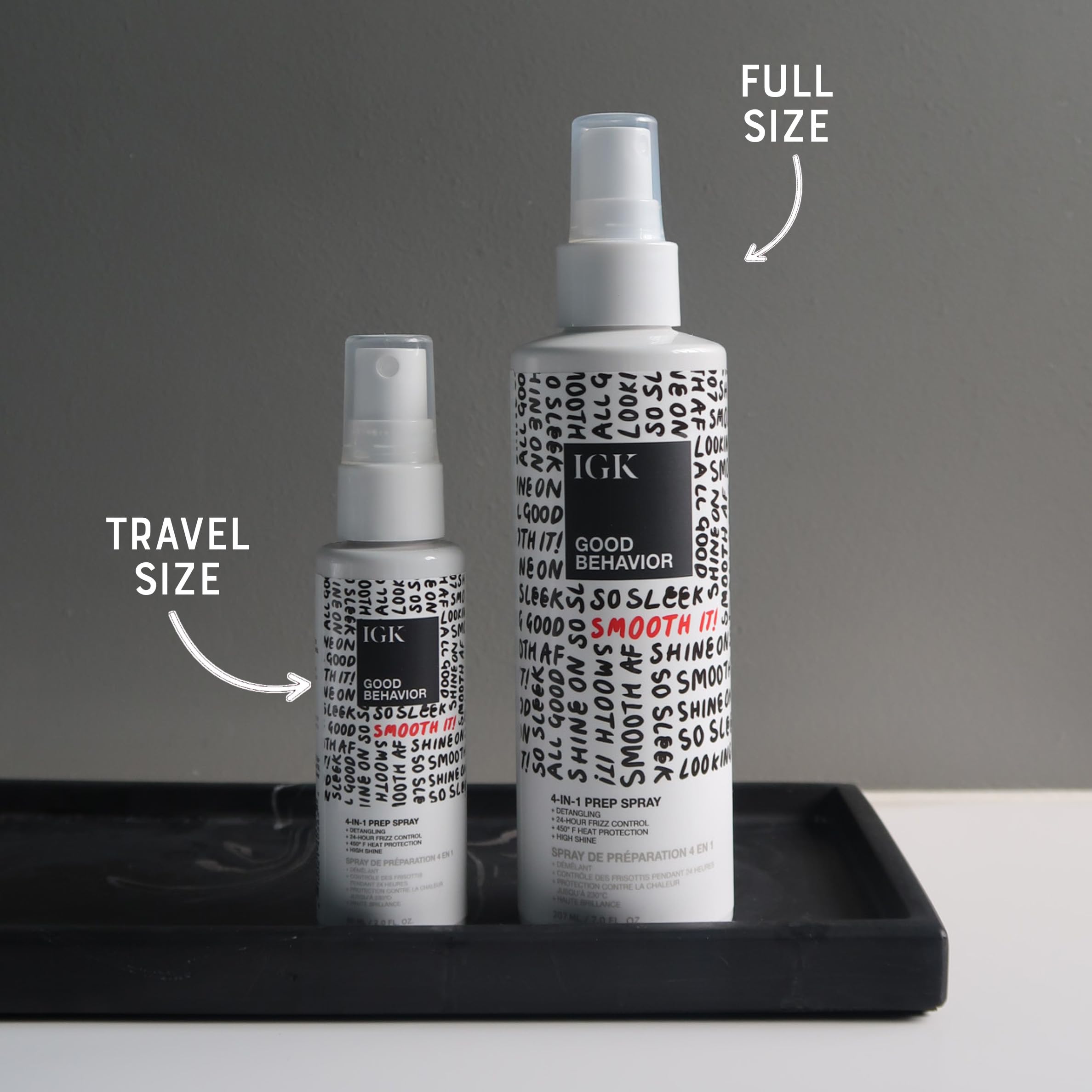 IGK leave in hair primer spray for 24 hour frizz control and thermal protection