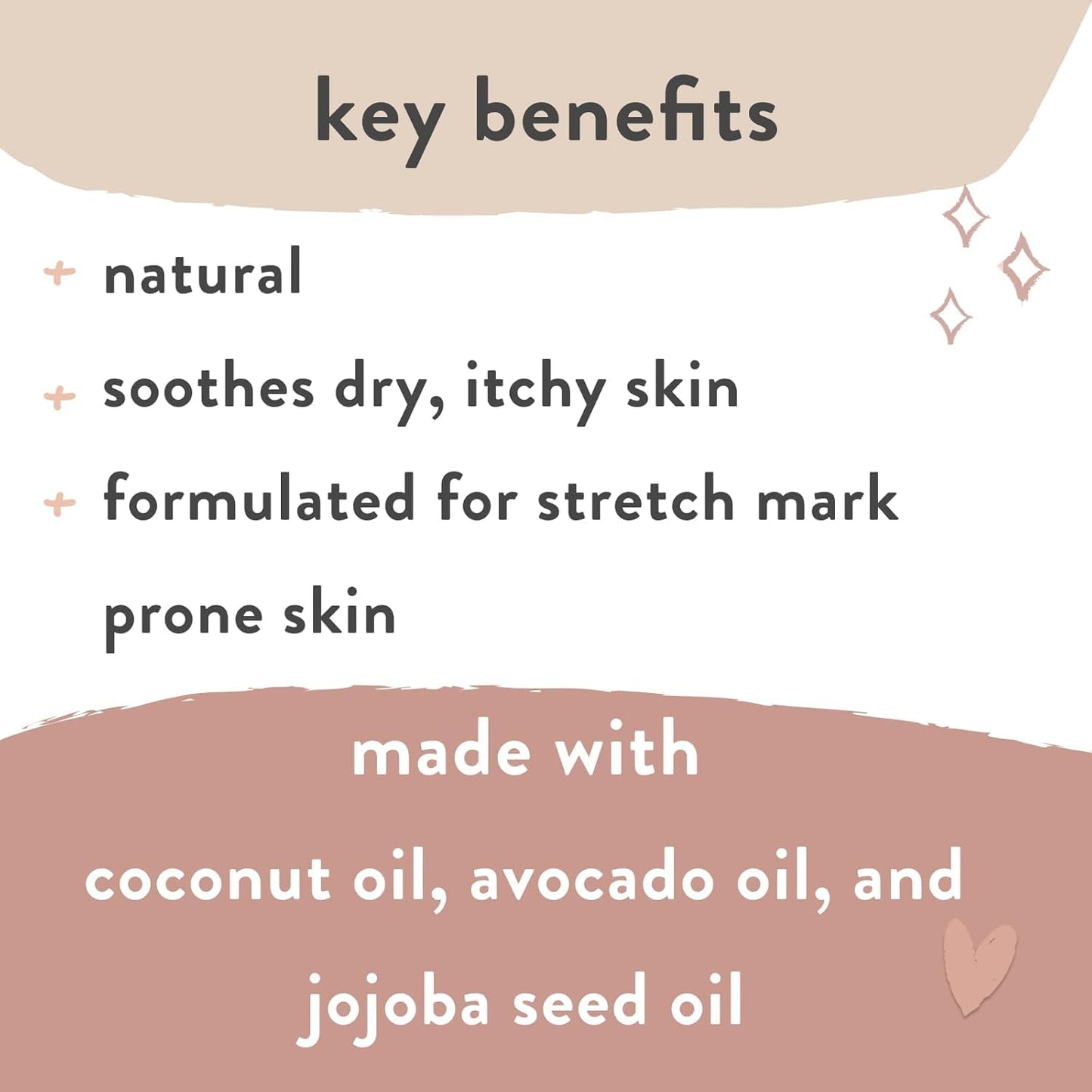 Close up of The Honest Company Mama body oil 4.2 fluid ounce bottle