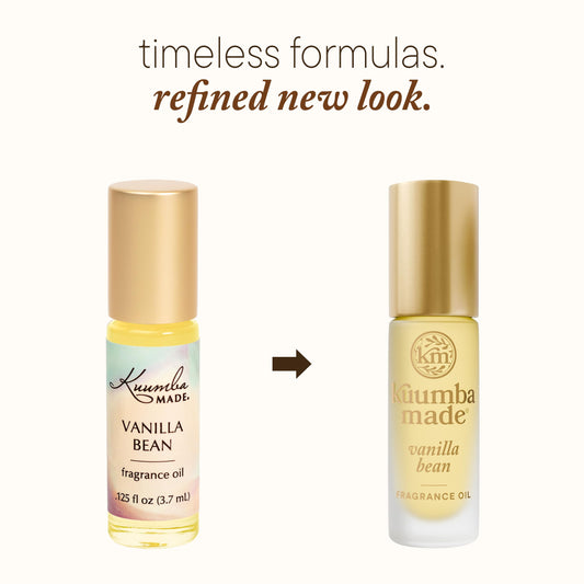 Kuumba Made Vanilla Bean perfume rollerball application