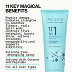 Pacifica eleven in one treatment set bottle angle view
