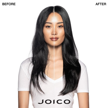 Joico vegan detangling spray for dry tangled hair showing ingredient details.