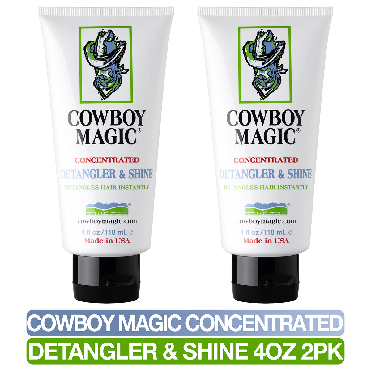 Cowboy Magic pet and horse detangling product side profile