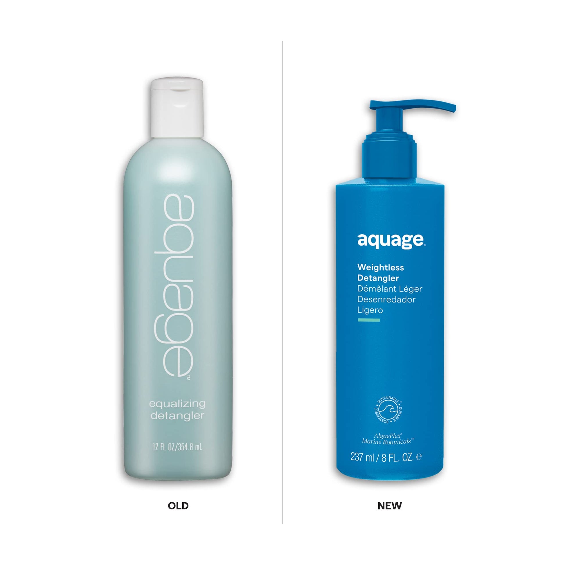 Aquage professional equalizing detangler cream formula with marine botanicals