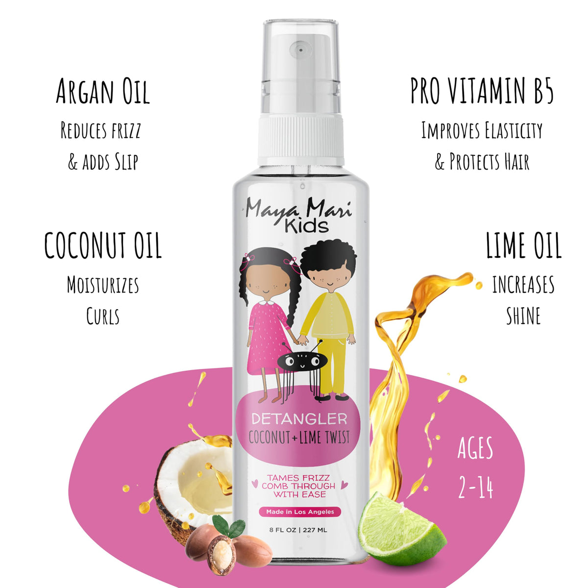 Maya Mari Kids Detangler Spray pump nozzle close up