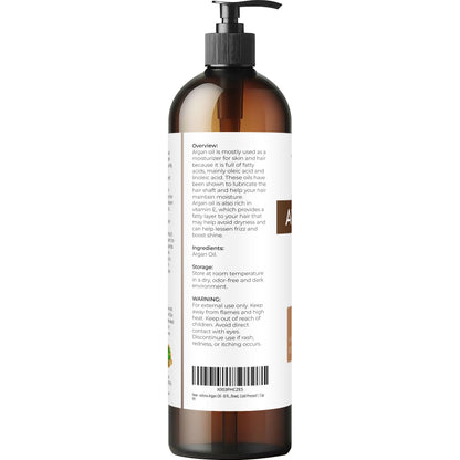 Velona cold pressed argan oil label details