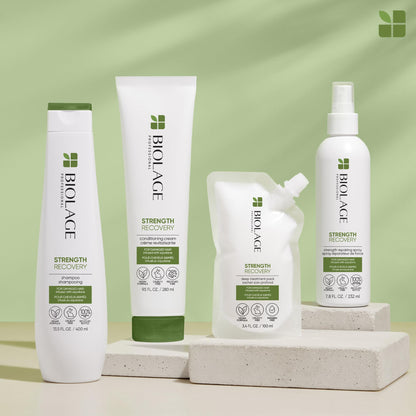 Biolage strength recovery repairing spray packaging dimensions showing fluid ounces