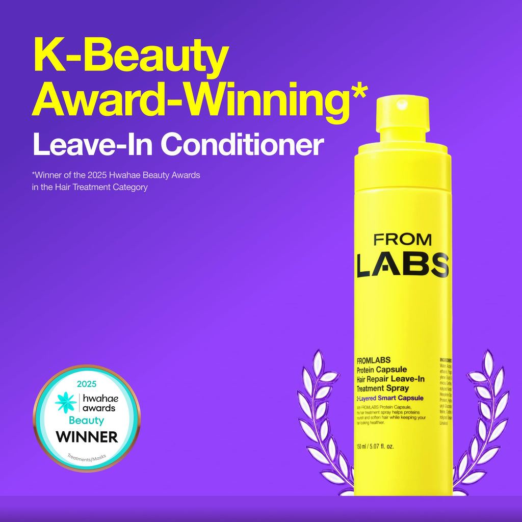 FROMLABS Protein Capsule Leave-In Treatment Spray side profile showing ingredient details