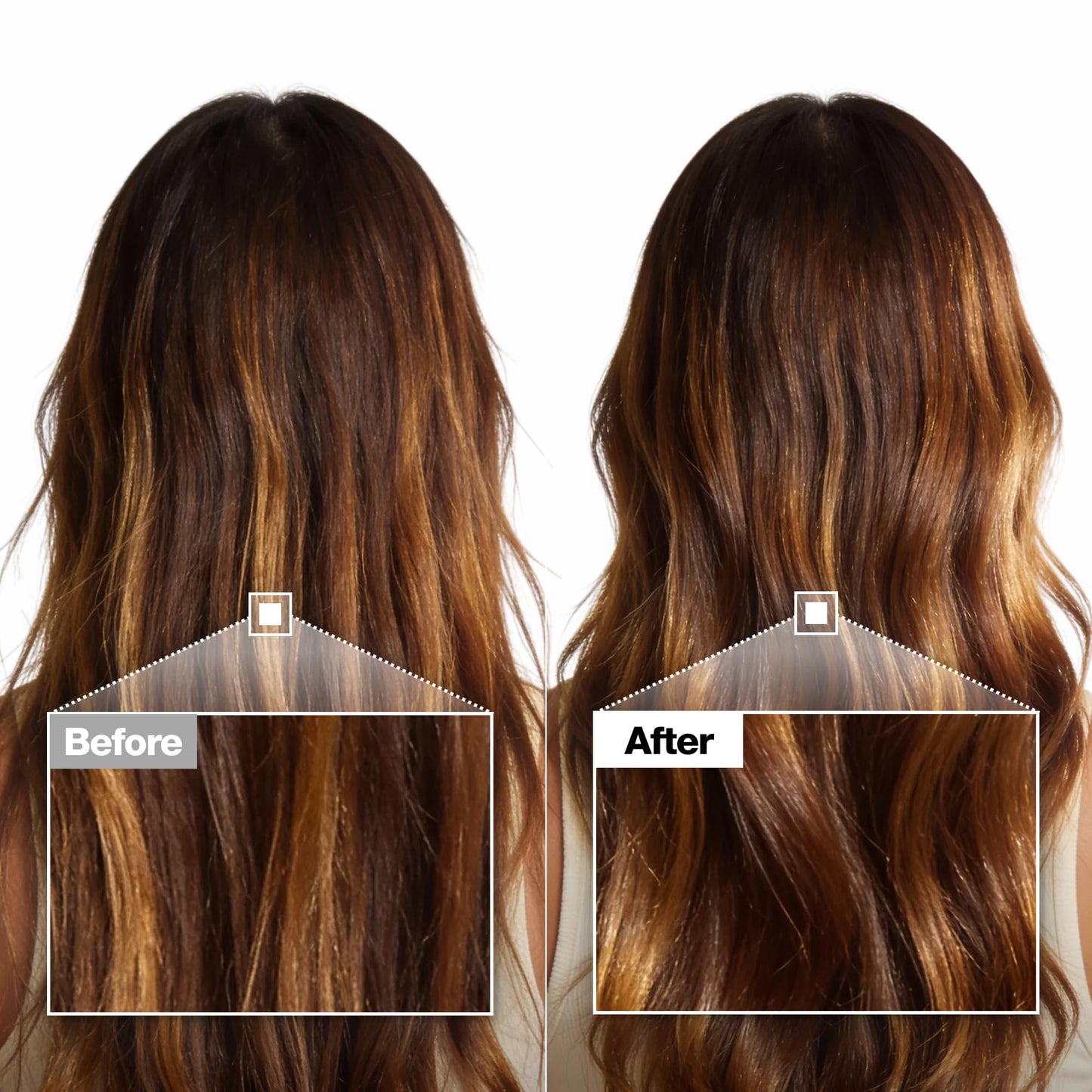 Texture shot showing the ultra fine translucent fluid consistency of the protein hair mist.