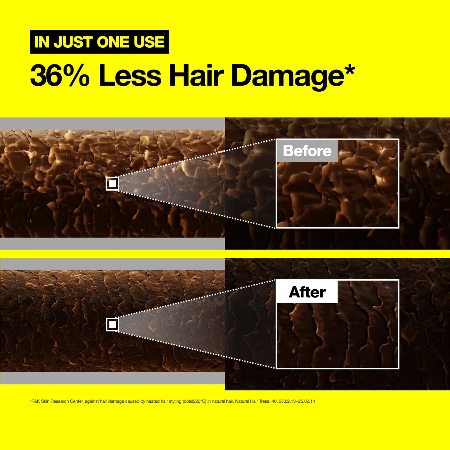 FROMLABS hair treatment packaging highlighting the 220C thermal shield defense certification.