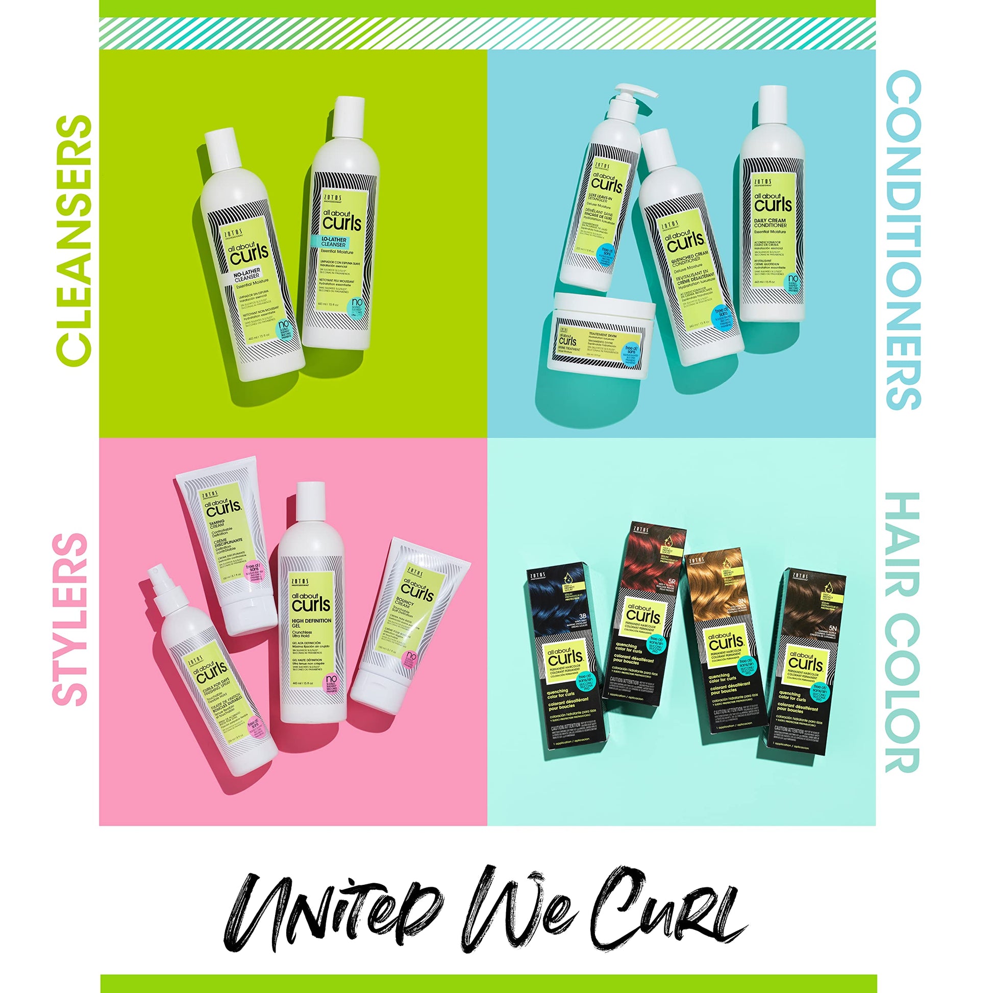 All About Curls Luxe Leave In Detangler deluxe moisture product packaging overview