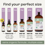 J Mac Botanicals Organic Castor Oil application for eyelash and eyebrow conditioning.