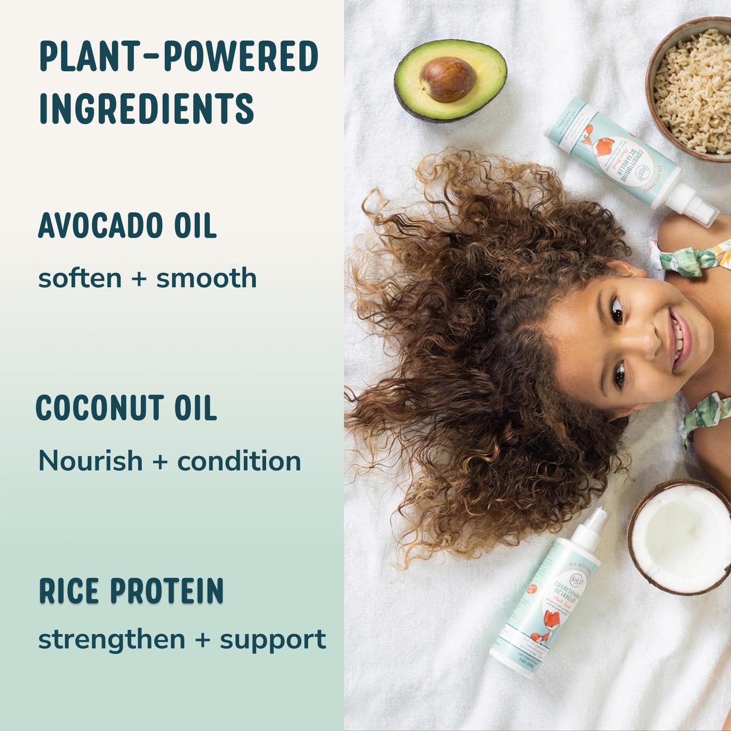 Lane And Co hypoallergenic kids hair spray highlighting the clean vegan and child safe certification logos