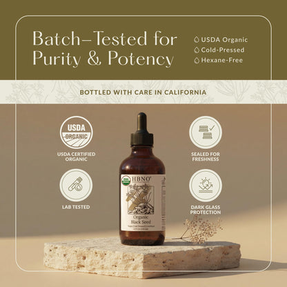 HBNO black seed oil for hair and body care usage