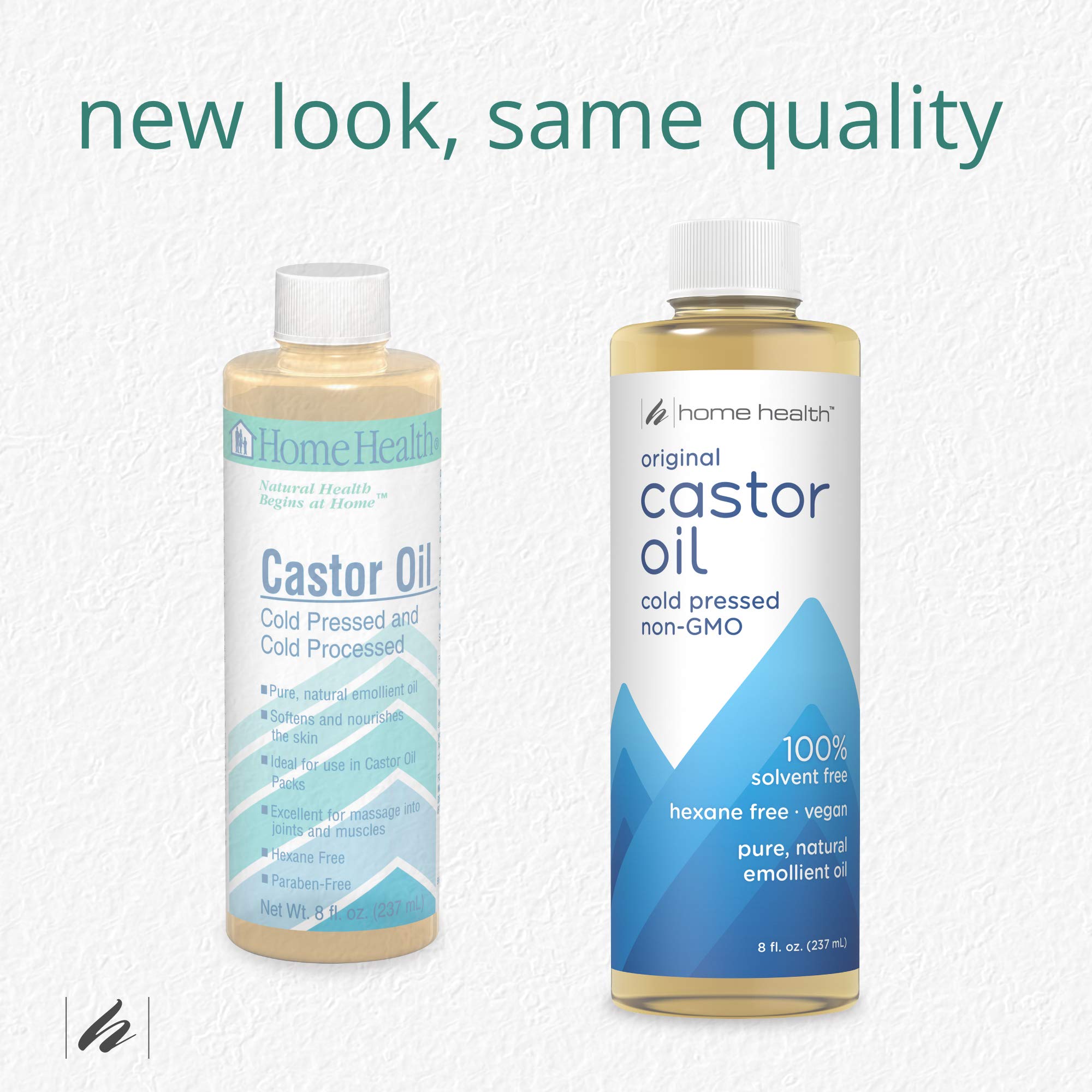 Home Health Castor Oil label details and purity certifications