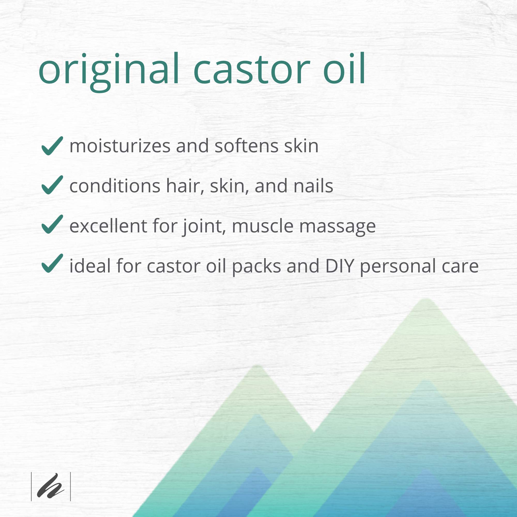 Close up of Home Health Castor Oil natural oil texture
