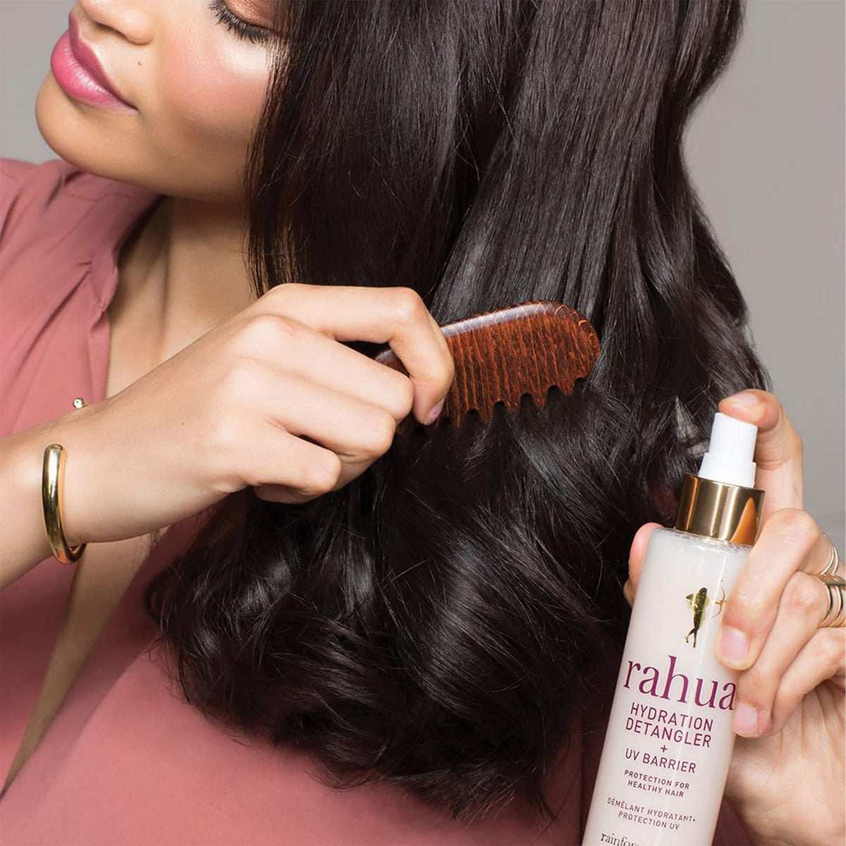 Rahua Hydration Detangler Spray packaging box overview