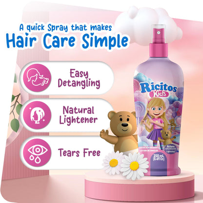 Grisi kids manzanilla lotion side view showcasing the 8.4 fluid ounce bottle design