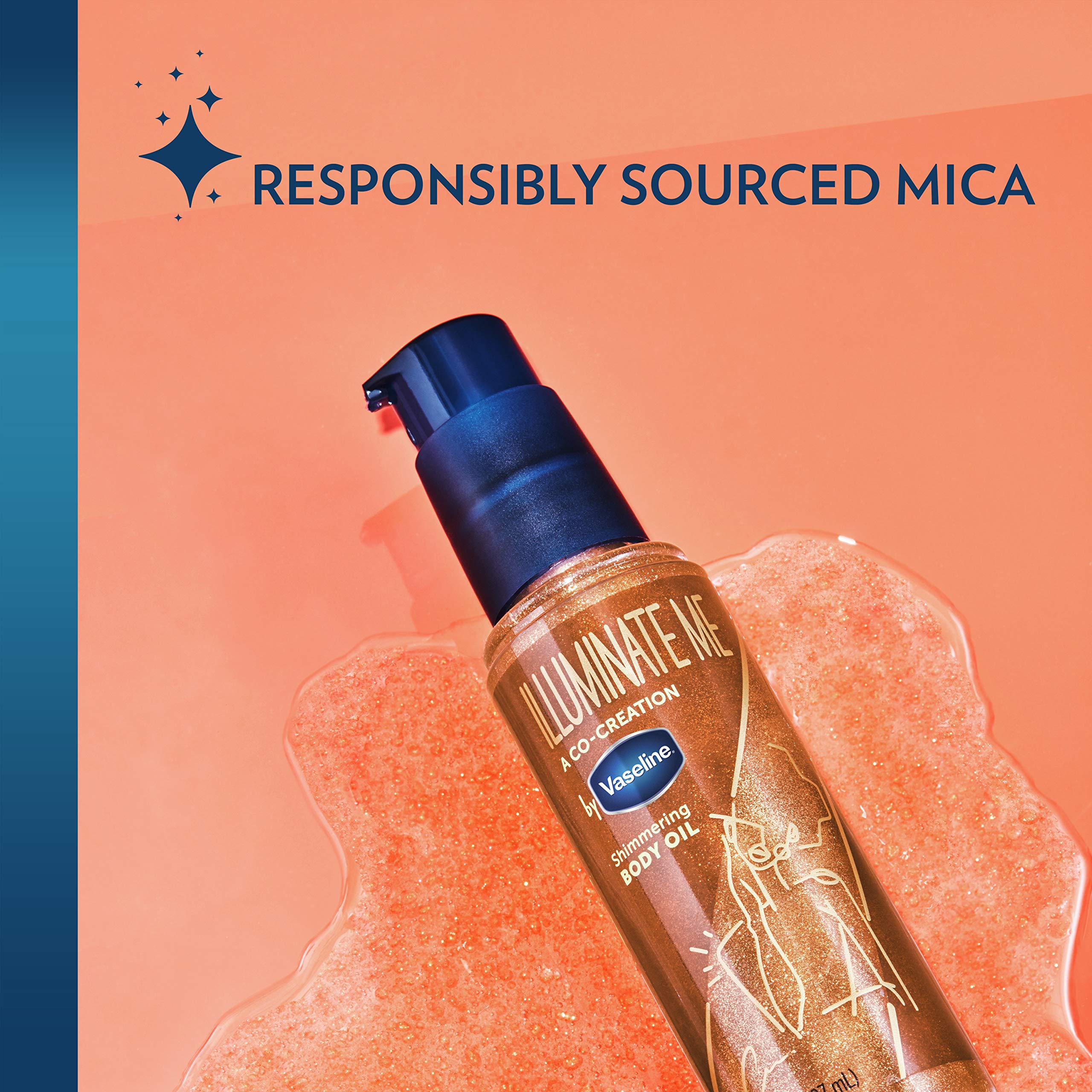 Close up of Vaseline Illuminate Me copper shimmer