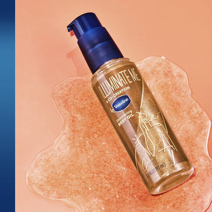 Vaseline Illuminate Me 3.3 fluid ounce bottle side view