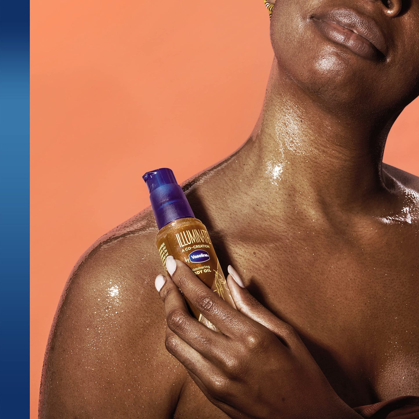 Vaseline body care collection featuring shimmer oil