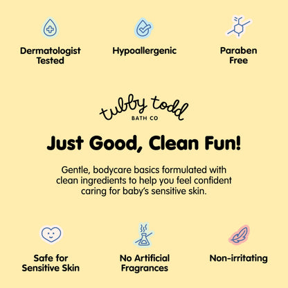Tubby Todd kids hair care bundle pack featuring Lemon CrÃ¨me scent detangler