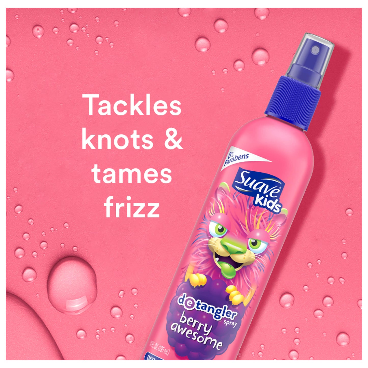 USA imported Suave kids swirlberry scented hair detangler spray pack