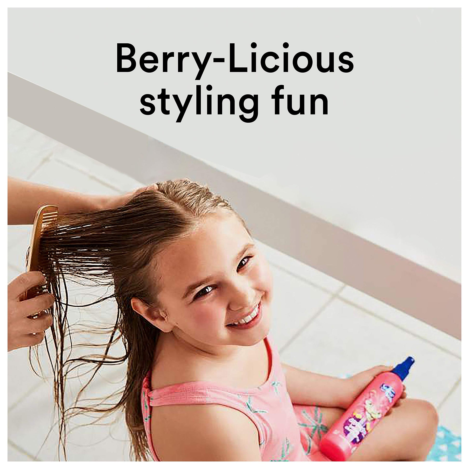 Authentic multi pack kids detangling styling spray bottles arranged together