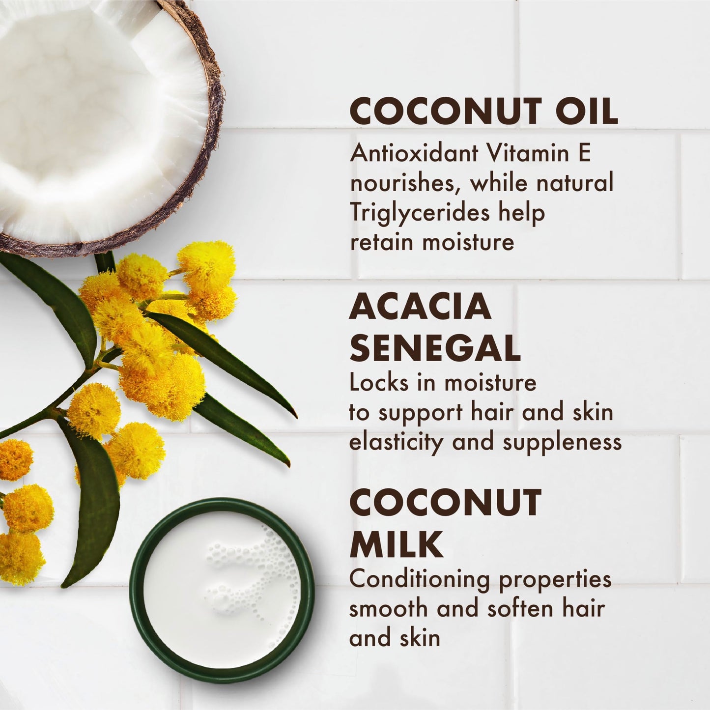 Shea Moisture 100 Percent Extra Virgin Coconut Oil lifestyle product shot