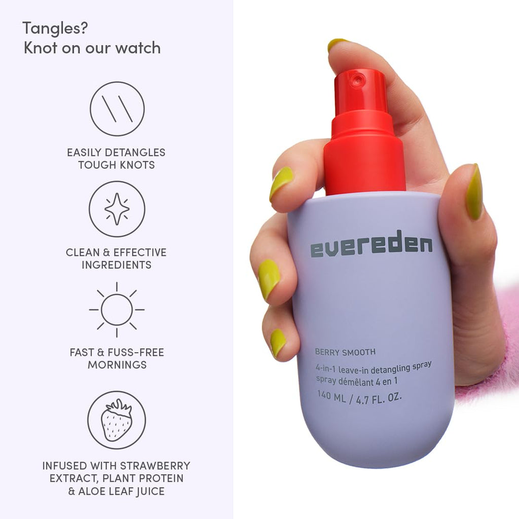 Evereden kids detangling hair spray nozzle and cap view