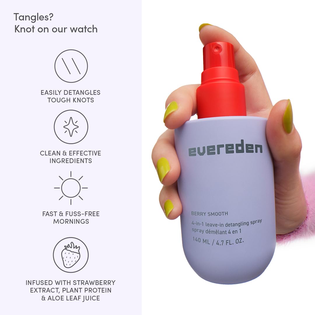 Evereden kids detangling hair spray nozzle and cap view