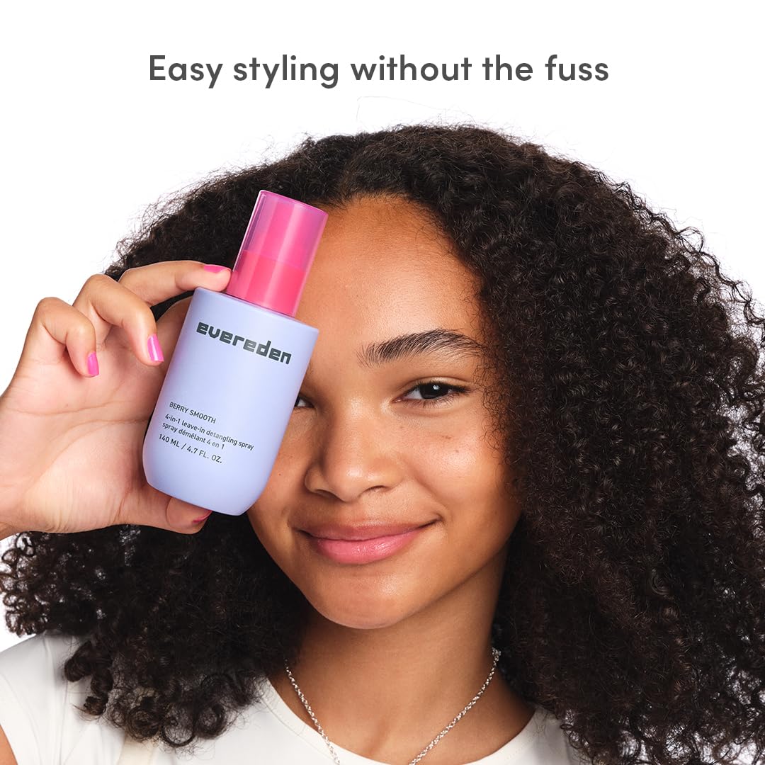 Evereden hair styling spray packaging and dual bottles layout