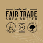 Shea Moisture body oil displayed with natural coconut elements