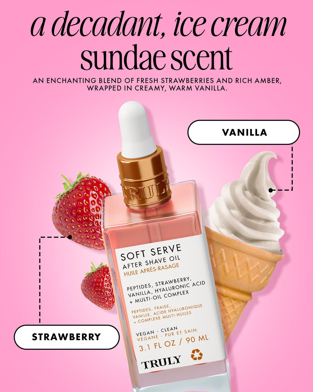 Truly Soft Serve After Shave Oil packaging box