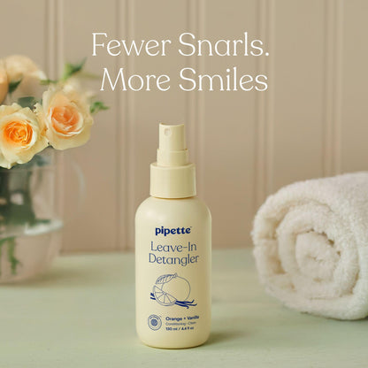Authentic Pipette imported toddler haircare packaging on a clean background