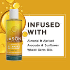 Jason Vitamin E 5000 IU liquid texture and dropper view