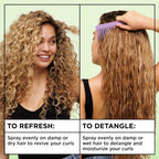 Garnier Fructis Curl Knot Melter texture and mist demonstration