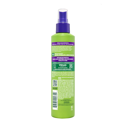 Garnier USA imported curly hair care product packaging showing comprehensive legal and ingredient listings